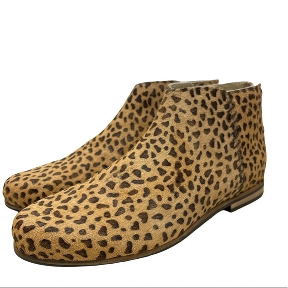 Boden Johnnie B Leopard Print Calf Hair Booties EU 37 Chelsea Boots - Picture 17 of 17